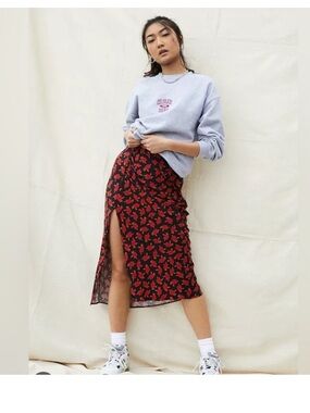 Urban Outfitters rose skirt